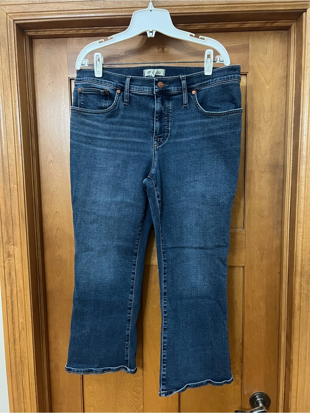 Madewell Mid-Rise Kick Out Crop‎ Jeans 32 PETITE 32P